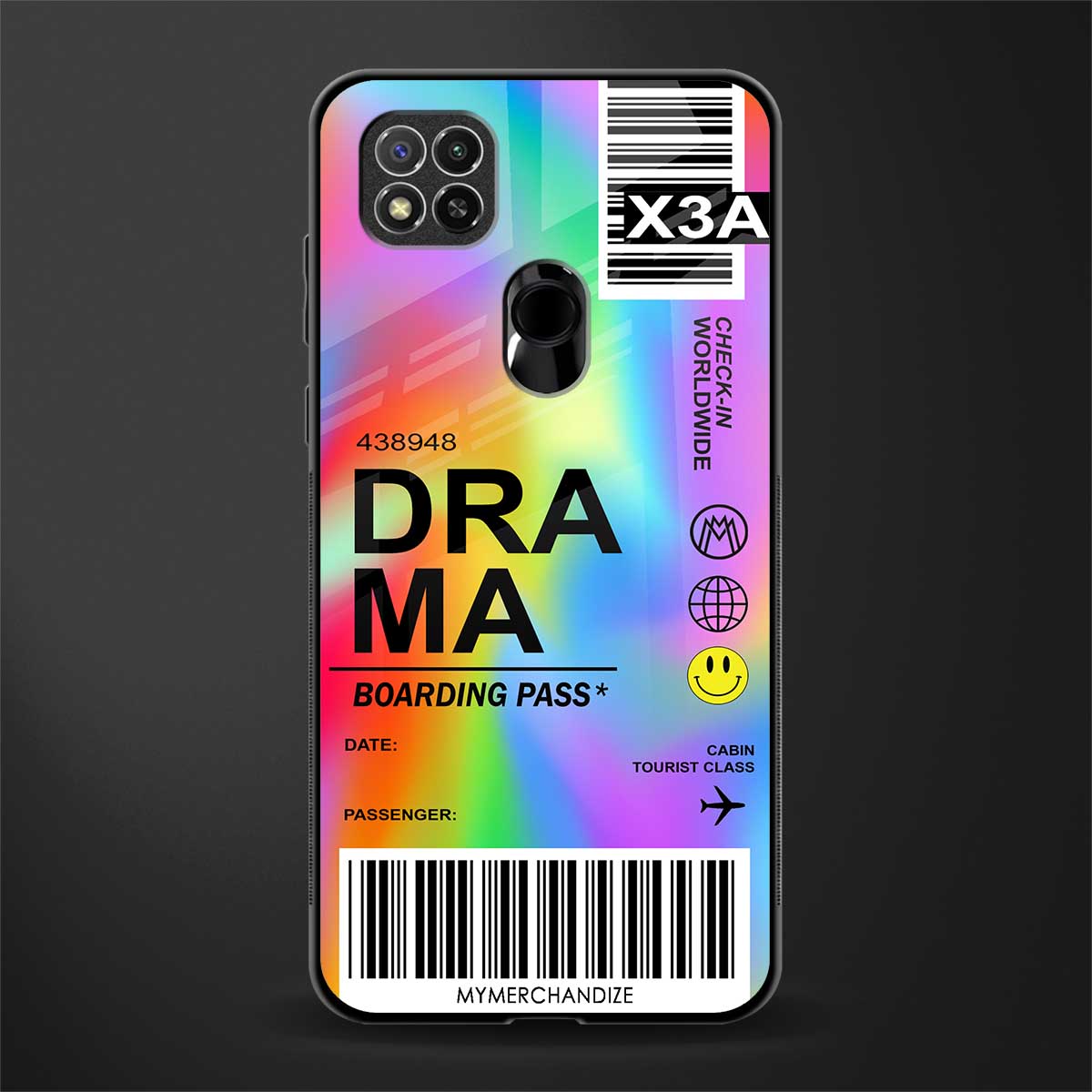 drama glass case for redmi 9 image