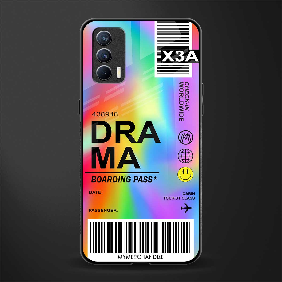 drama glass case for realme x7 image