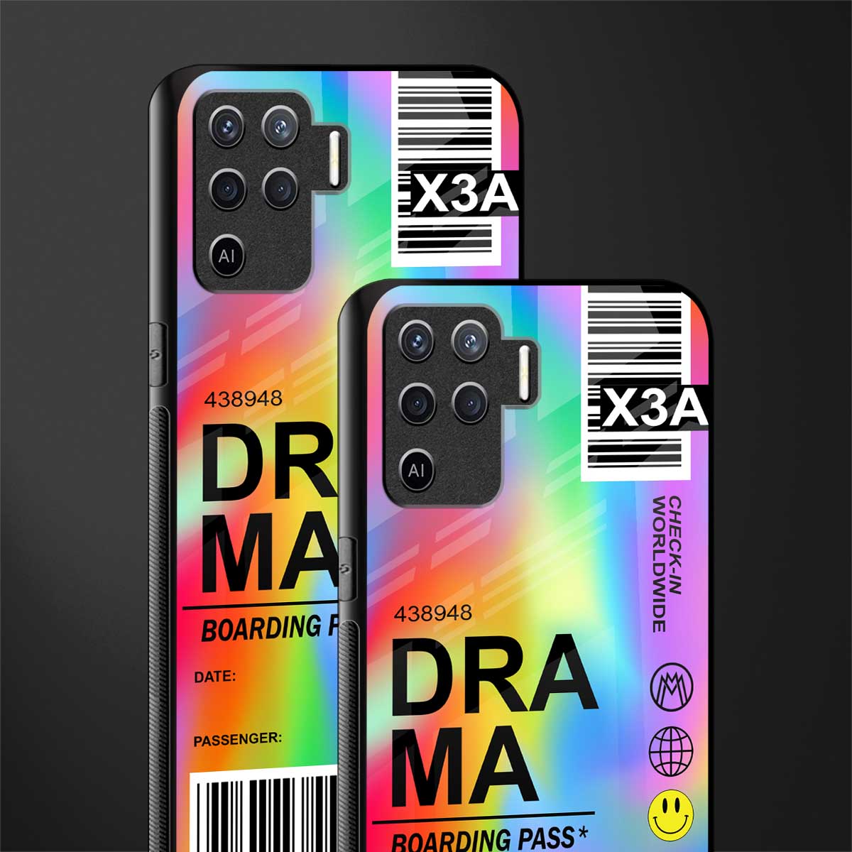 drama glass case for oppo f19 pro image-2