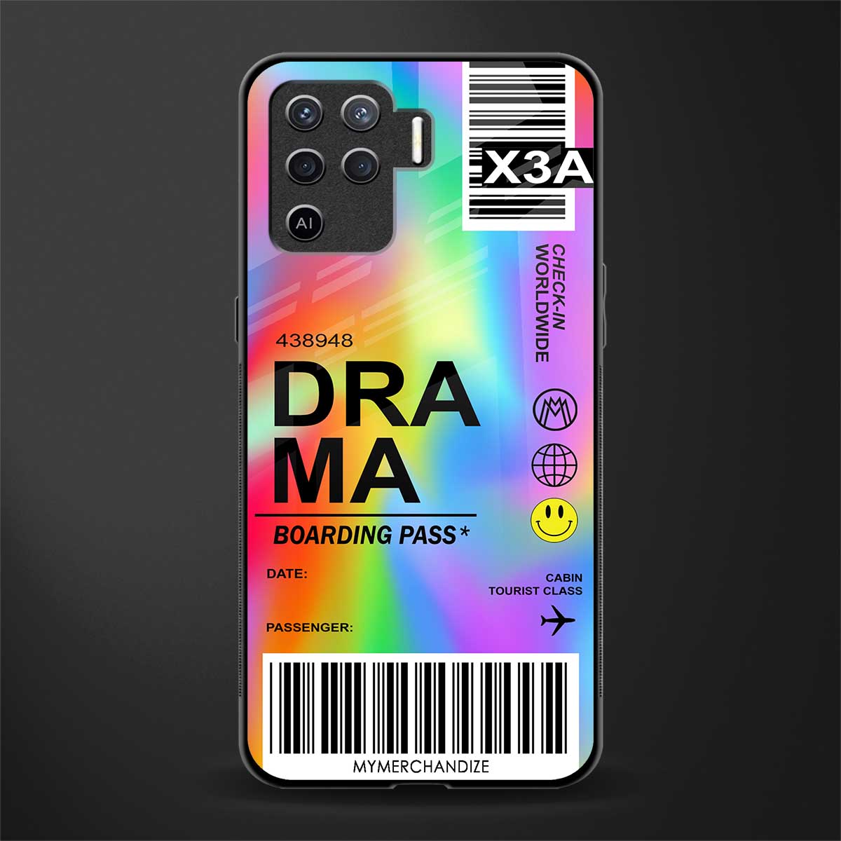 drama glass case for oppo f19 pro image