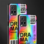 drama glass case for vivo y21s image-2