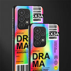 drama back phone cover | glass case for samsung galaxy a53 5g