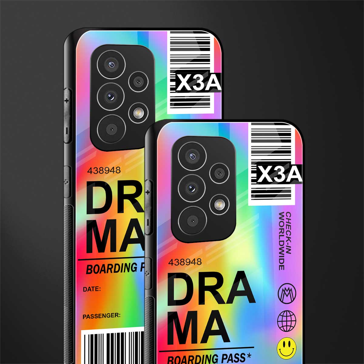 drama back phone cover | glass case for samsung galaxy a53 5g