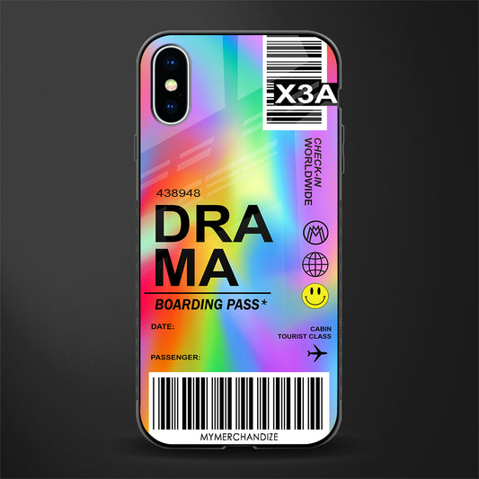 drama glass case for iphone xs image