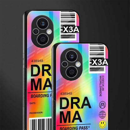 drama back phone cover | glass case for oppo f21 pro 5g