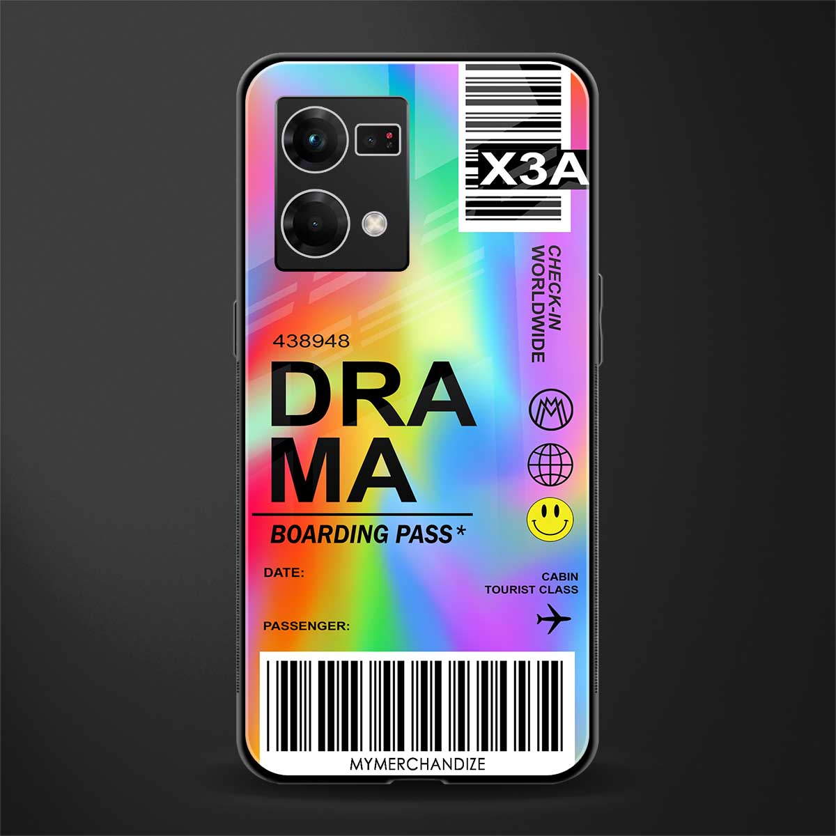 drama back phone cover | glass case for oppo f21 pro 4g