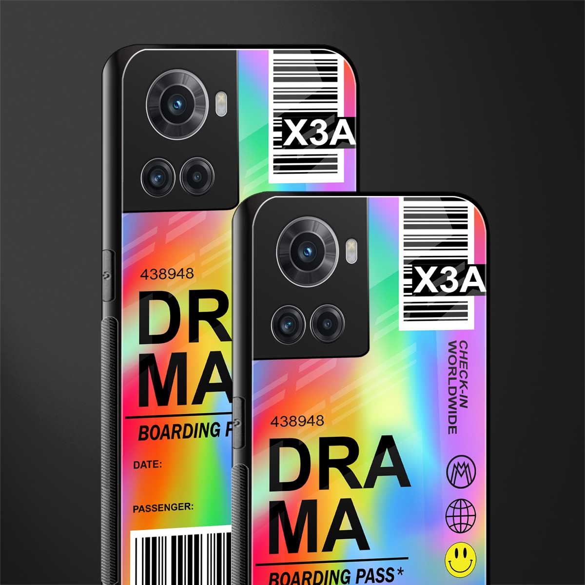 drama back phone cover | glass case for oneplus 10r 5g