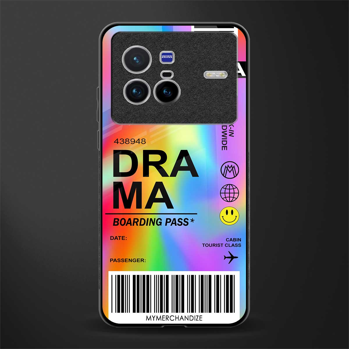 drama glass case for vivo x80 image