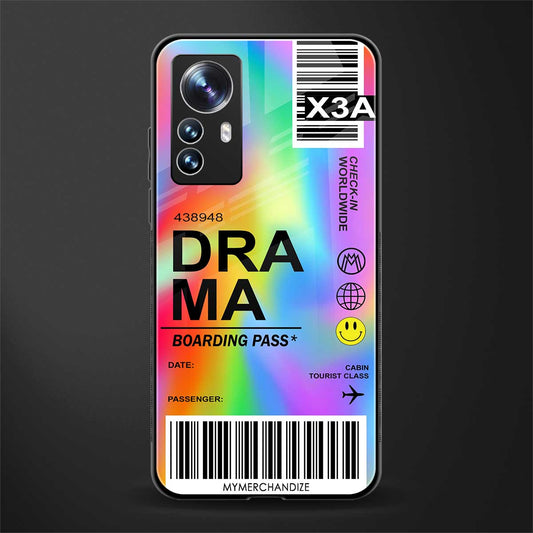 drama back phone cover | glass case for xiaomi 12 pro