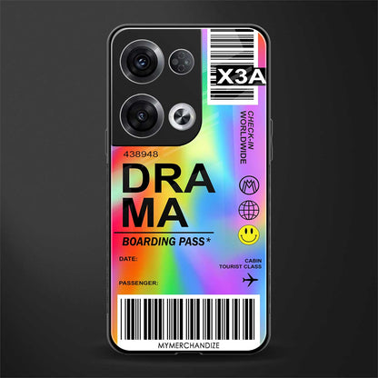 drama back phone cover | glass case for oppo reno 8