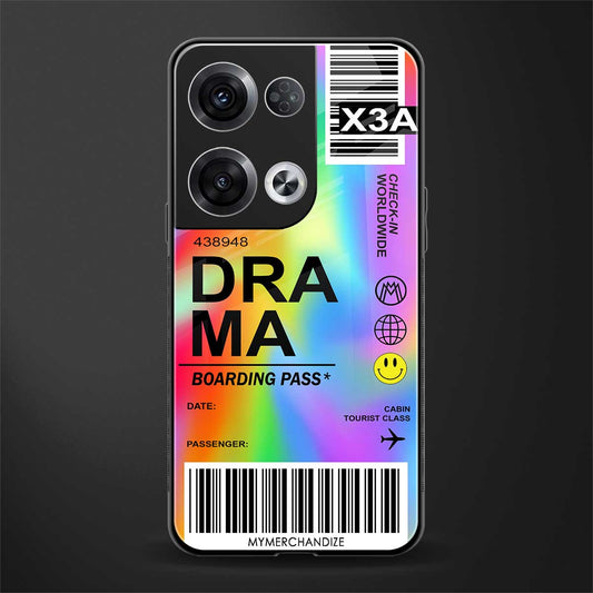 drama back phone cover | glass case for oppo reno 8