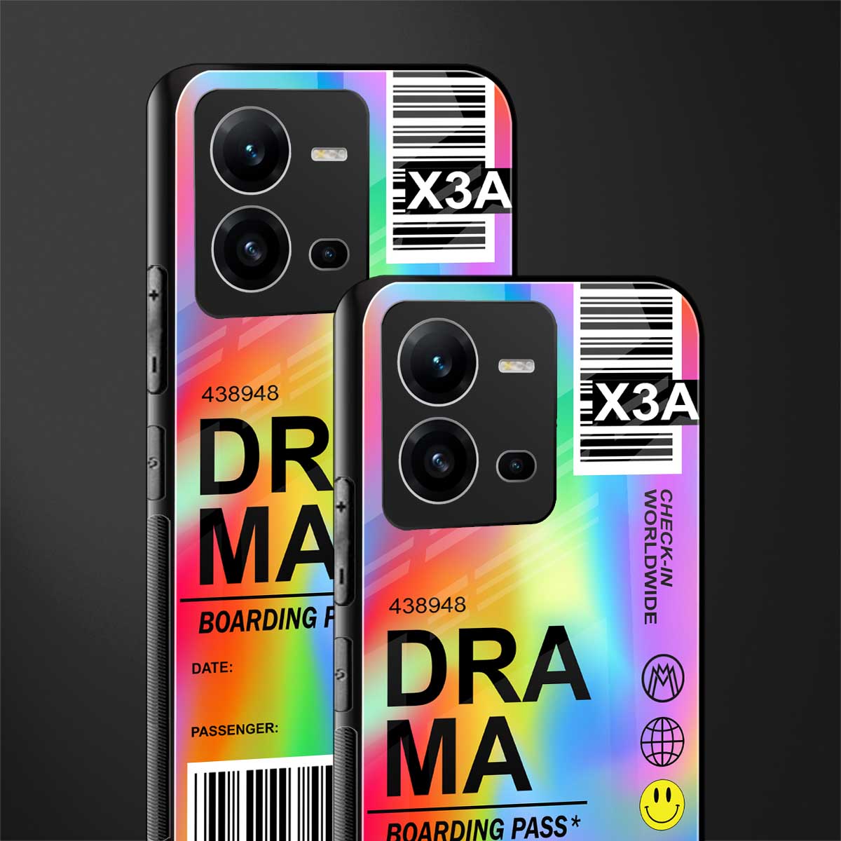 drama back phone cover | glass case for vivo v25-5g