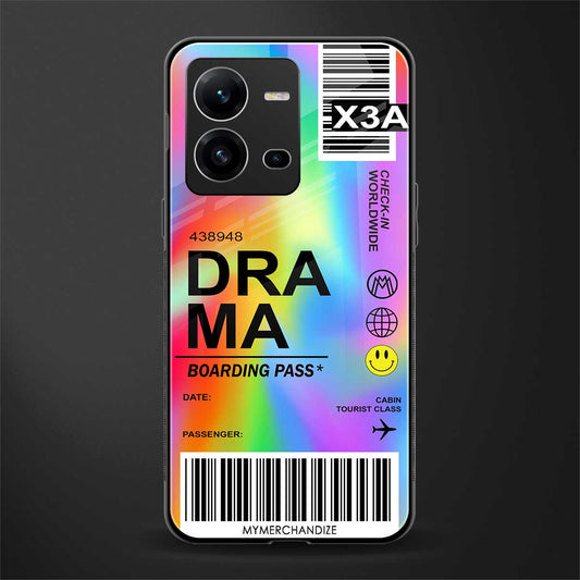 drama back phone cover | glass case for vivo v25-5g