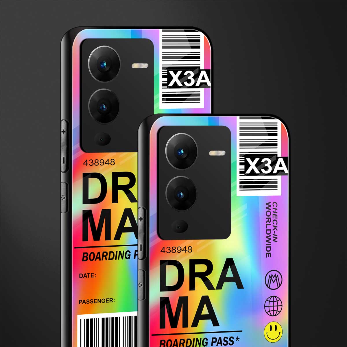 drama back phone cover | glass case for vivo v25 pro 5g