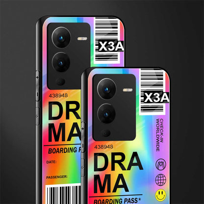 drama back phone cover | glass case for vivo v25 pro 5g