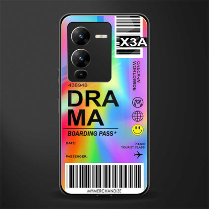 drama back phone cover | glass case for vivo v25 pro 5g