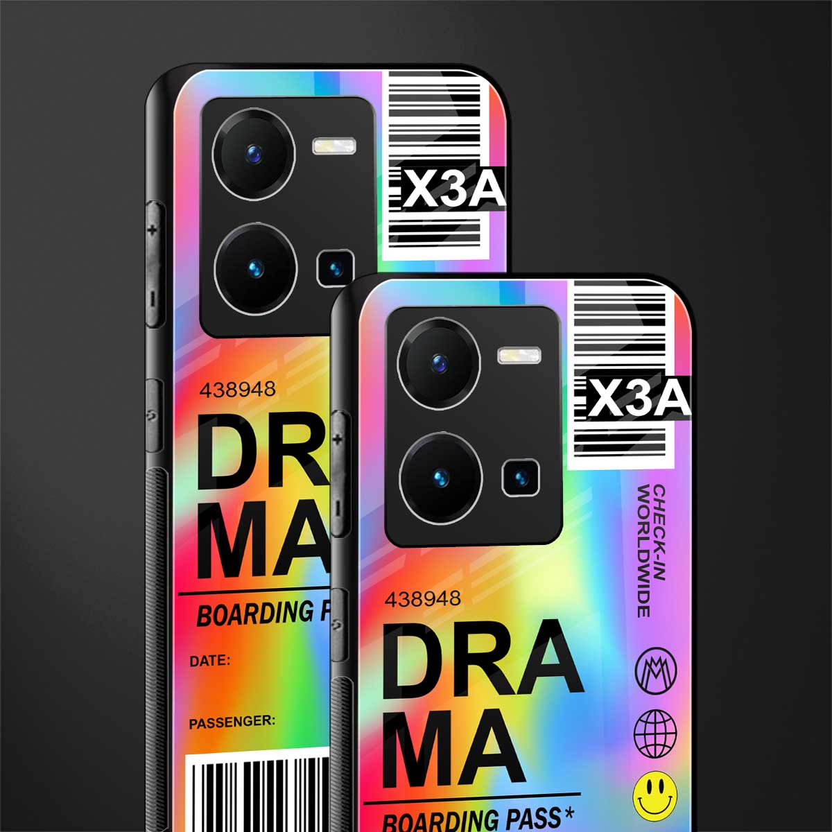drama back phone cover | glass case for vivo y35 4g