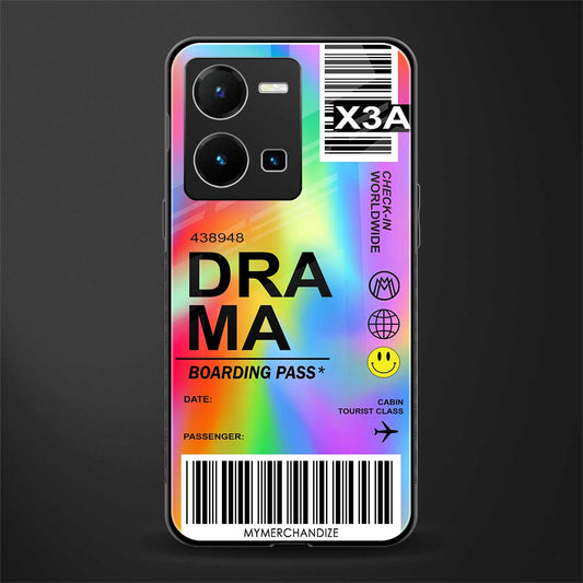 drama back phone cover | glass case for vivo y35 4g