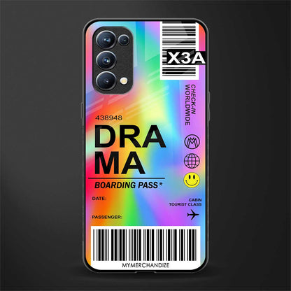 drama back phone cover | glass case for oppo reno 5