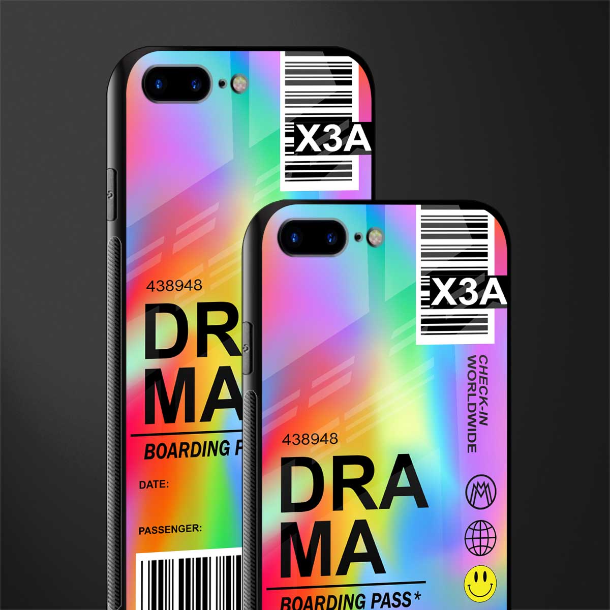 drama glass case for iphone 8 plus image-2