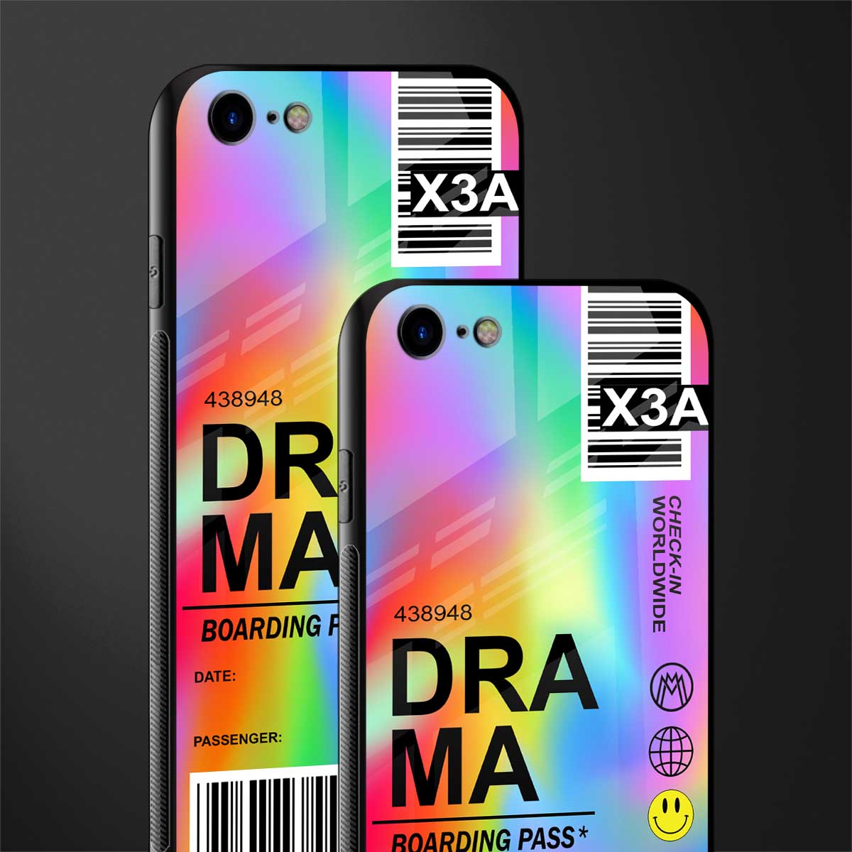 drama glass case for iphone se 2020 image-2