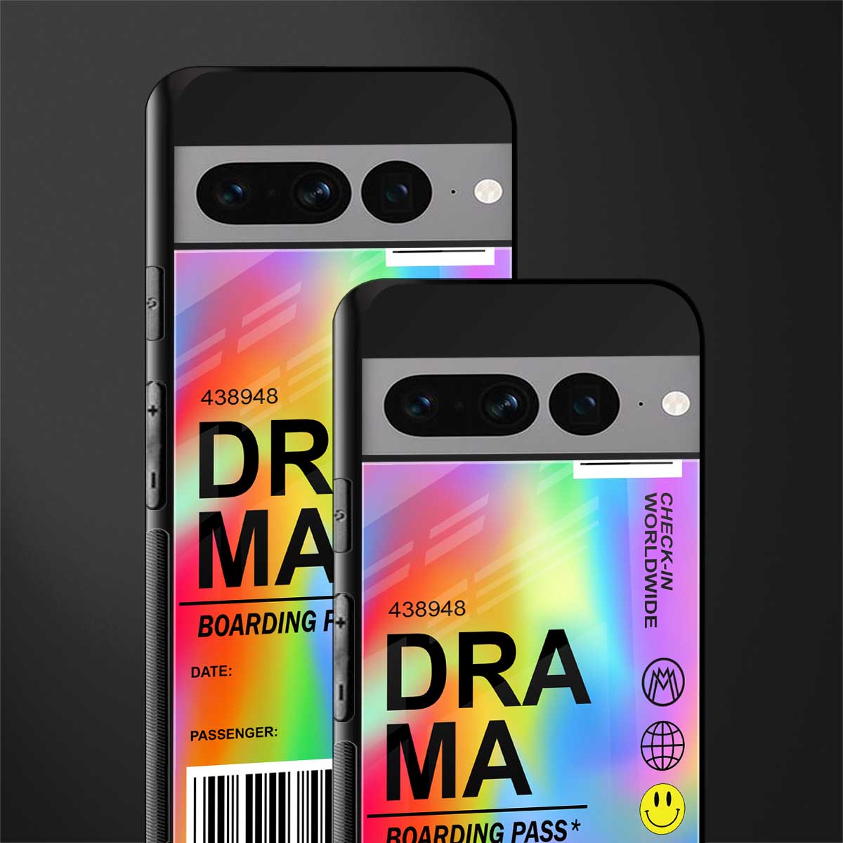 drama back phone cover | glass case for google pixel 7 pro