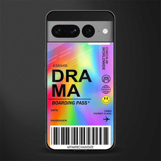 drama back phone cover | glass case for google pixel 7 pro