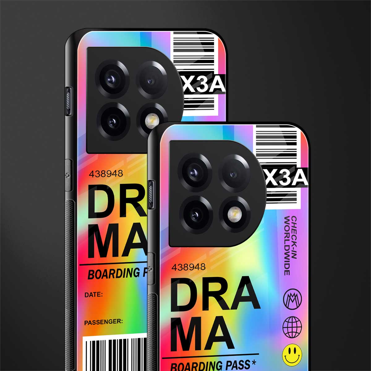 drama back phone cover | glass case for oneplus 11