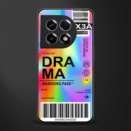 drama back phone cover | glass case for oneplus 11