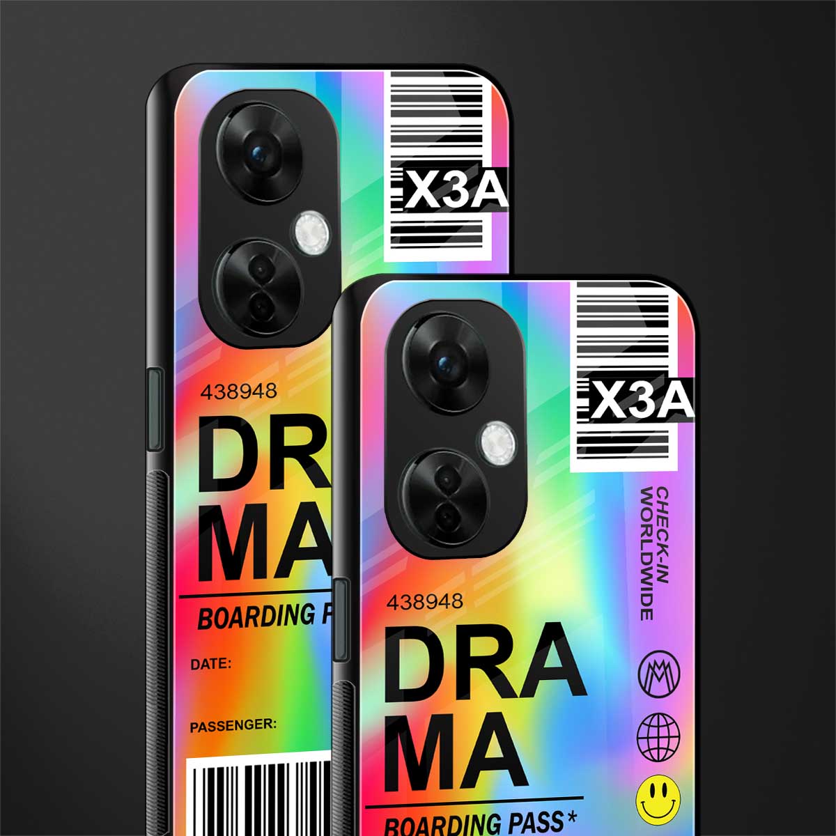 drama back phone cover | glass case for oneplus nord ce 3 lite