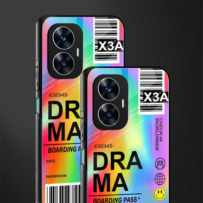 drama back phone cover | glass case for realme c55