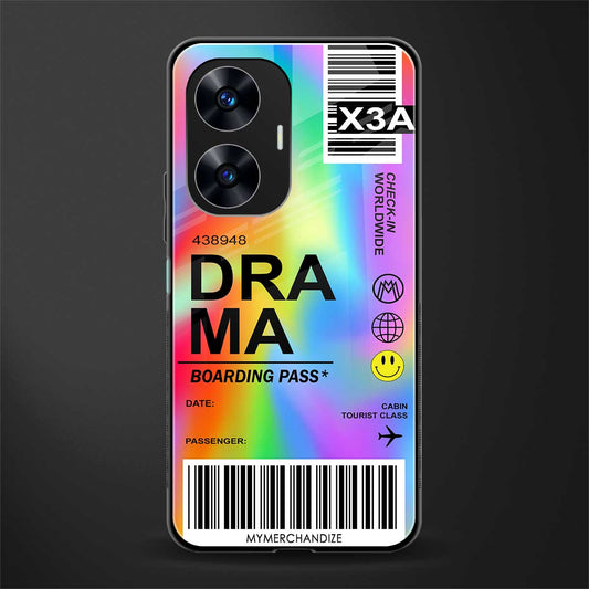 drama back phone cover | glass case for realme c55