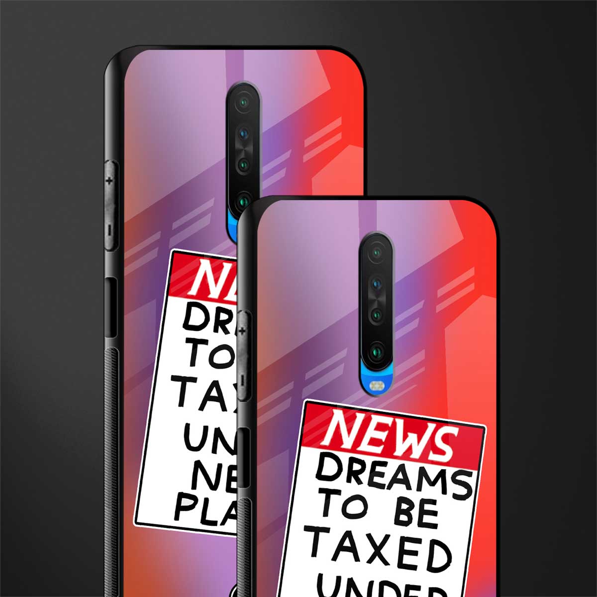 dreams to be taxed glass case for poco x2 image-2