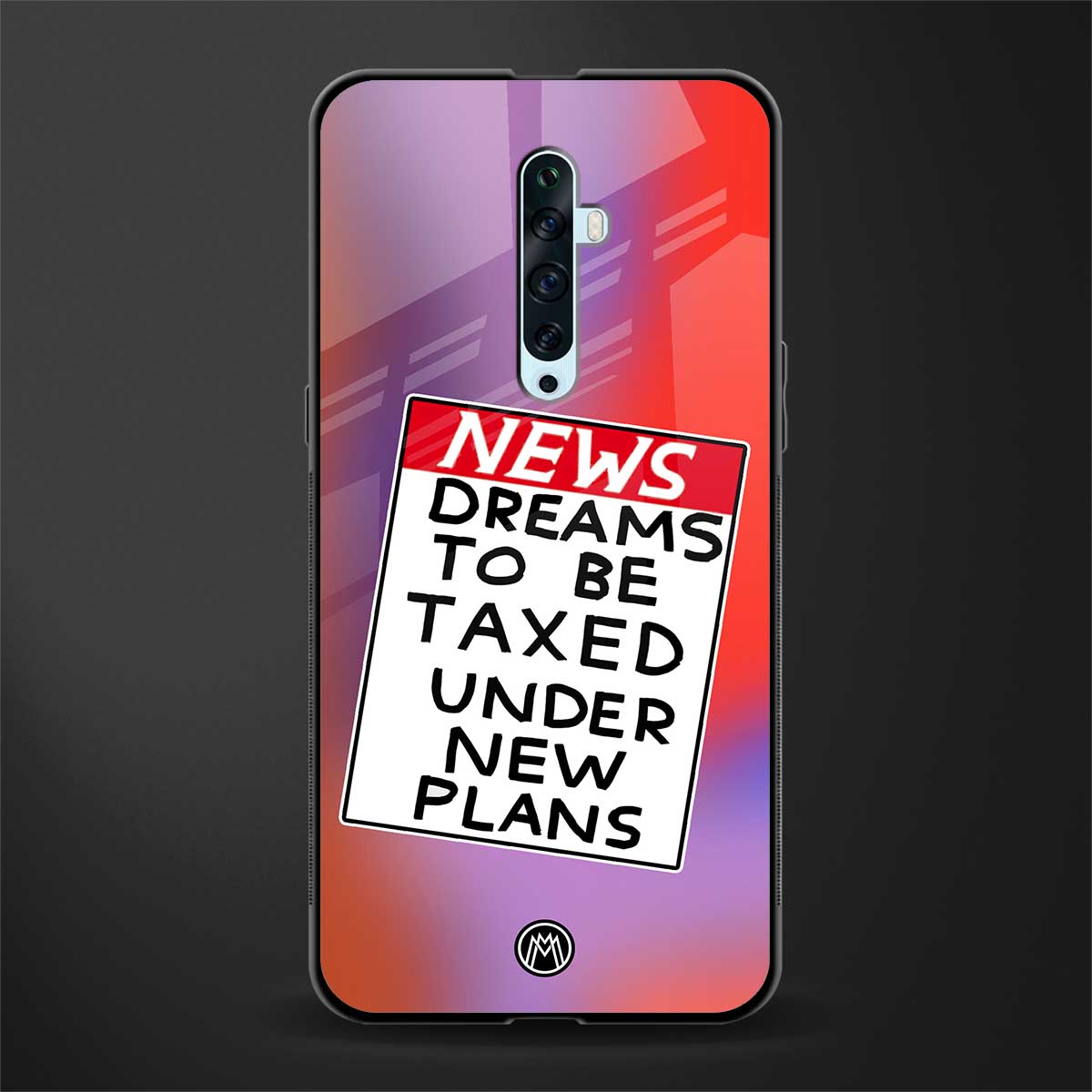 dreams to be taxed glass case for oppo reno 2z image