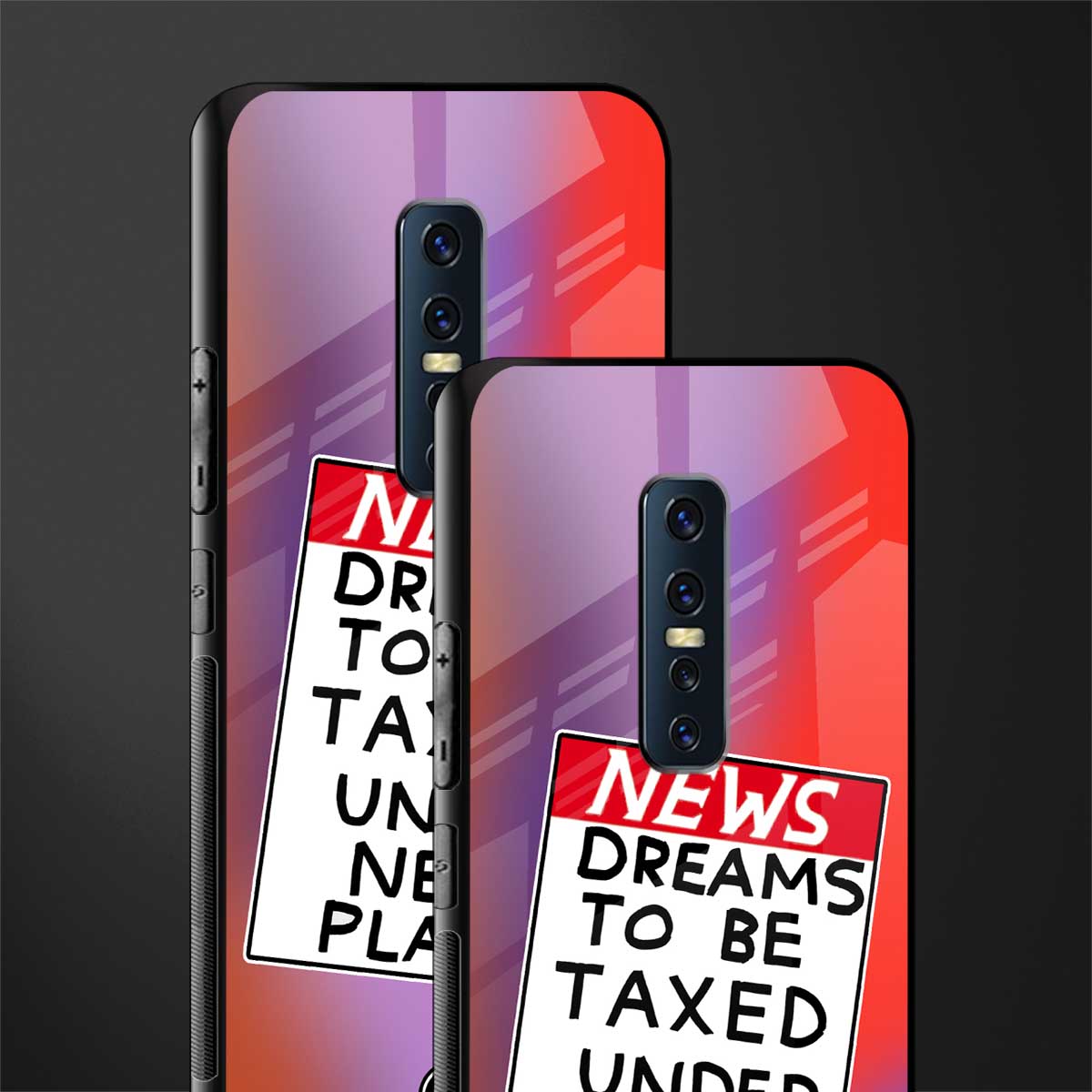 dreams to be taxed glass case for vivo v17 pro image-2