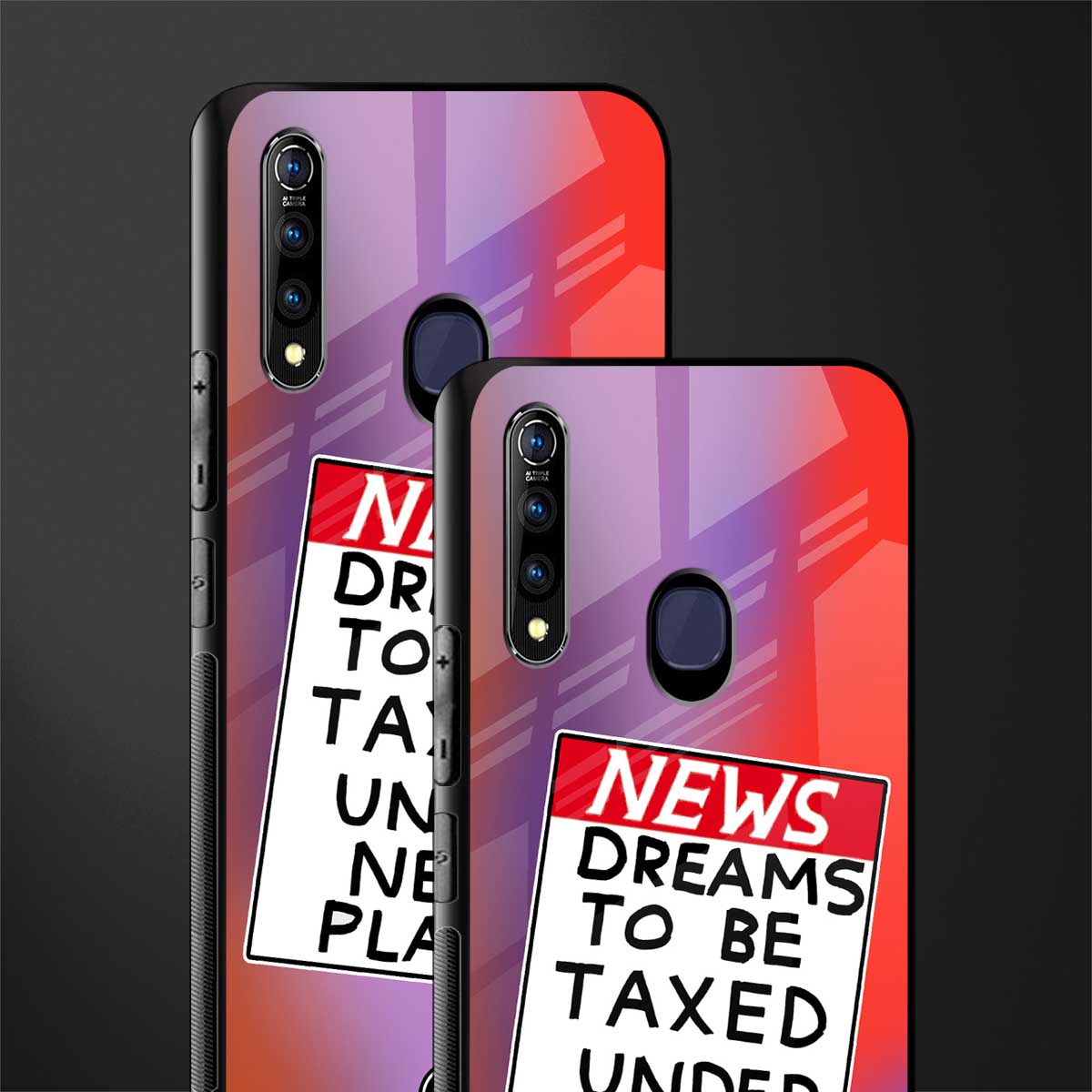 dreams to be taxed glass case for vivo z1 pro image-2