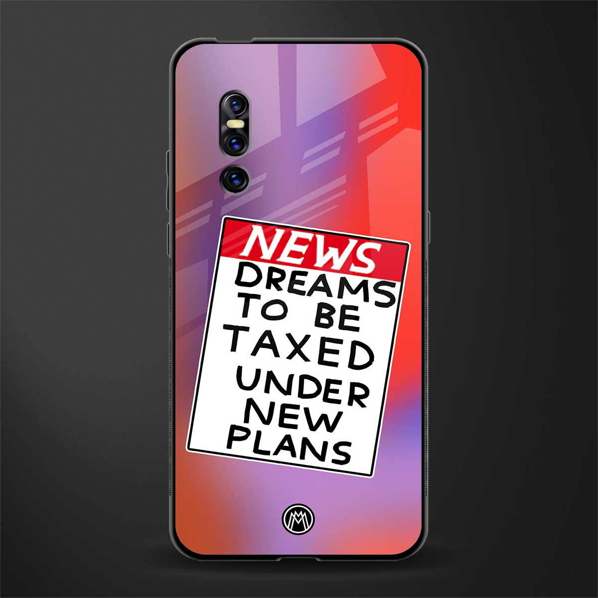dreams to be taxed glass case for vivo v15 pro image