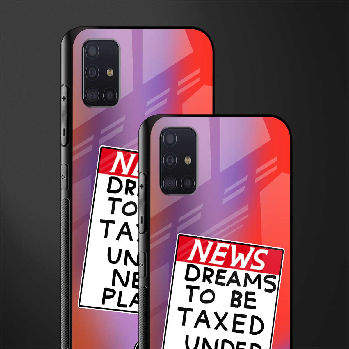 dreams to be taxed glass case for samsung galaxy a71 image-2