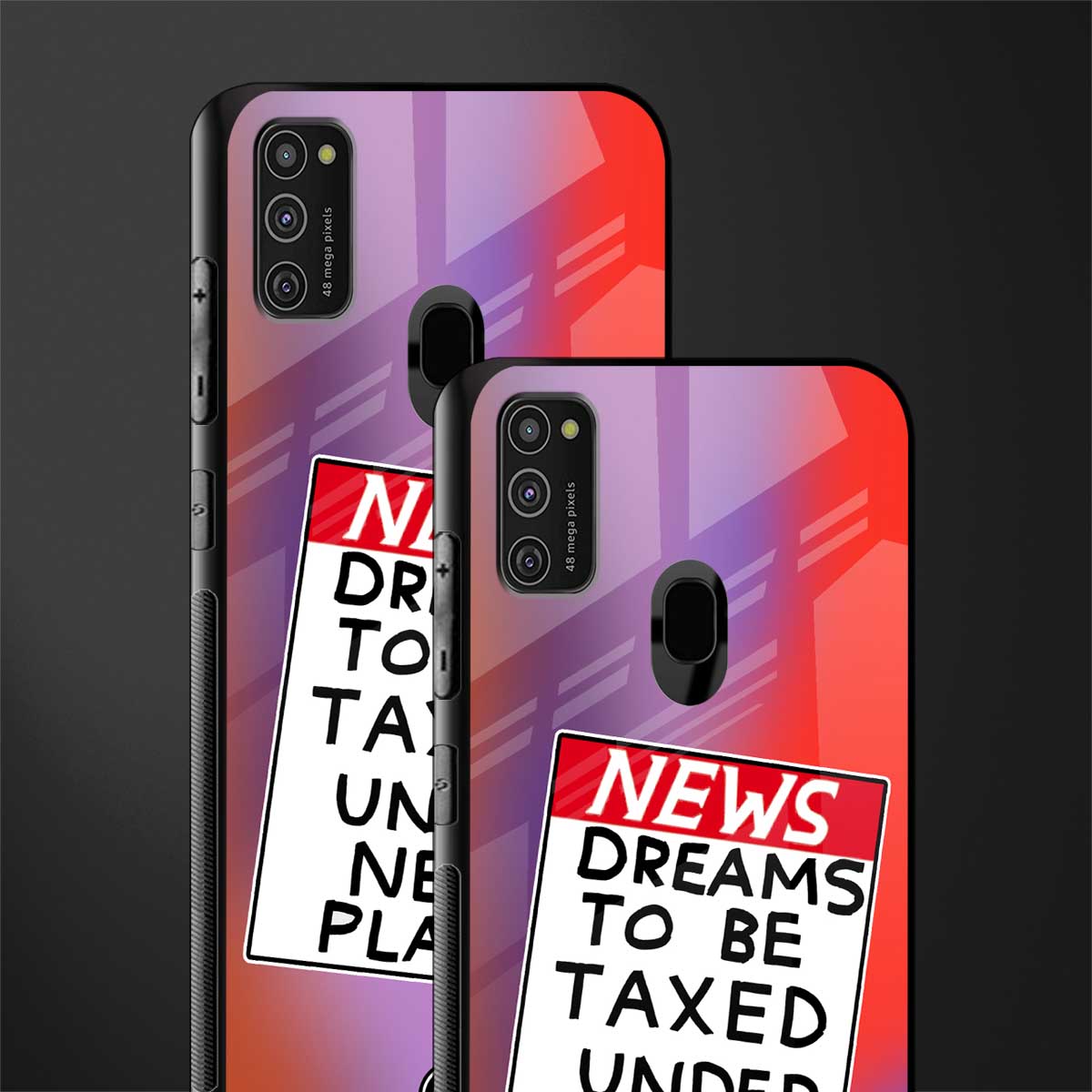dreams to be taxed glass case for samsung galaxy m30s image-2