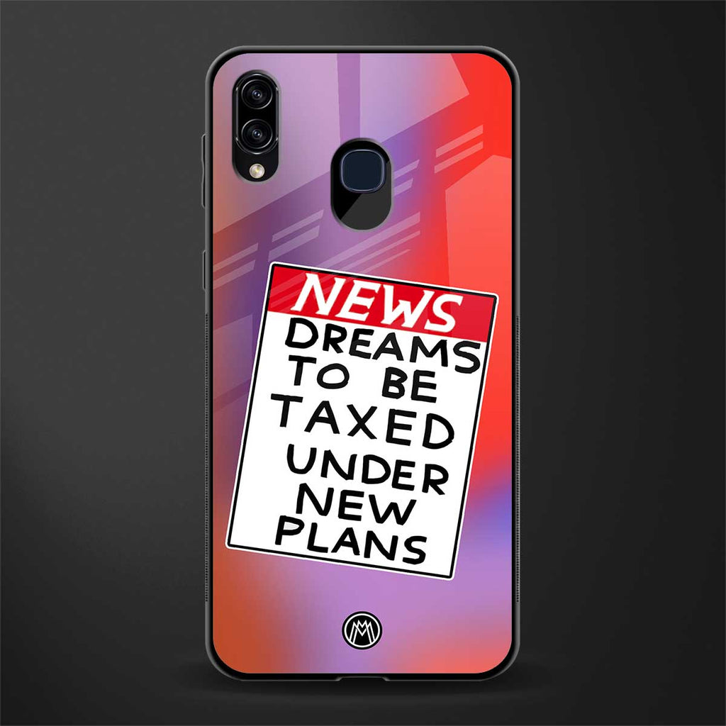 dreams to be taxed glass case for samsung galaxy m10s image
