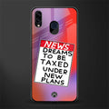 dreams to be taxed glass case for samsung galaxy m10s image