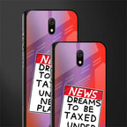 dreams to be taxed glass case for redmi 8a image-2