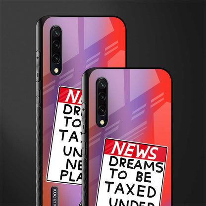 dreams to be taxed glass case for mi a3 redmi a3 image-2