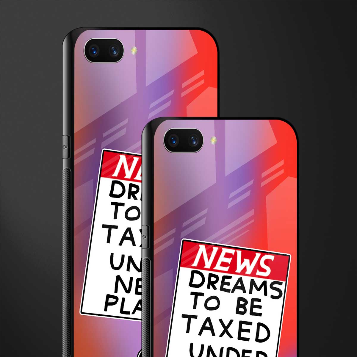 dreams to be taxed glass case for oppo a3s image-2