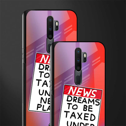 dreams to be taxed glass case for oppo a9 2020 image-2