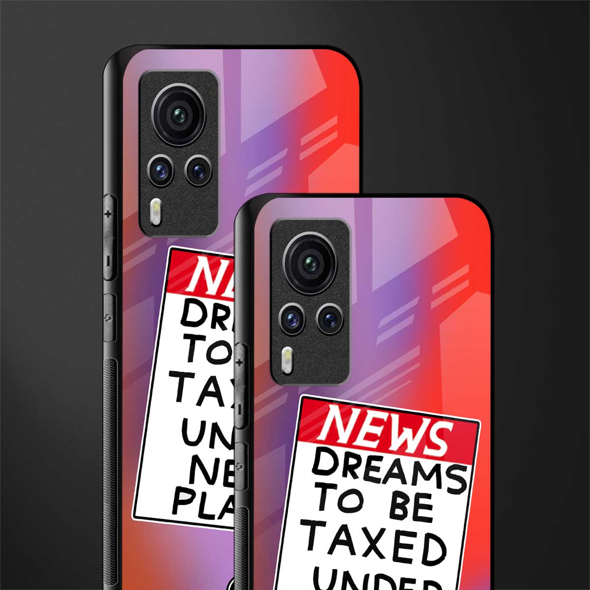 dreams to be taxed glass case for vivo x60 pro image-2
