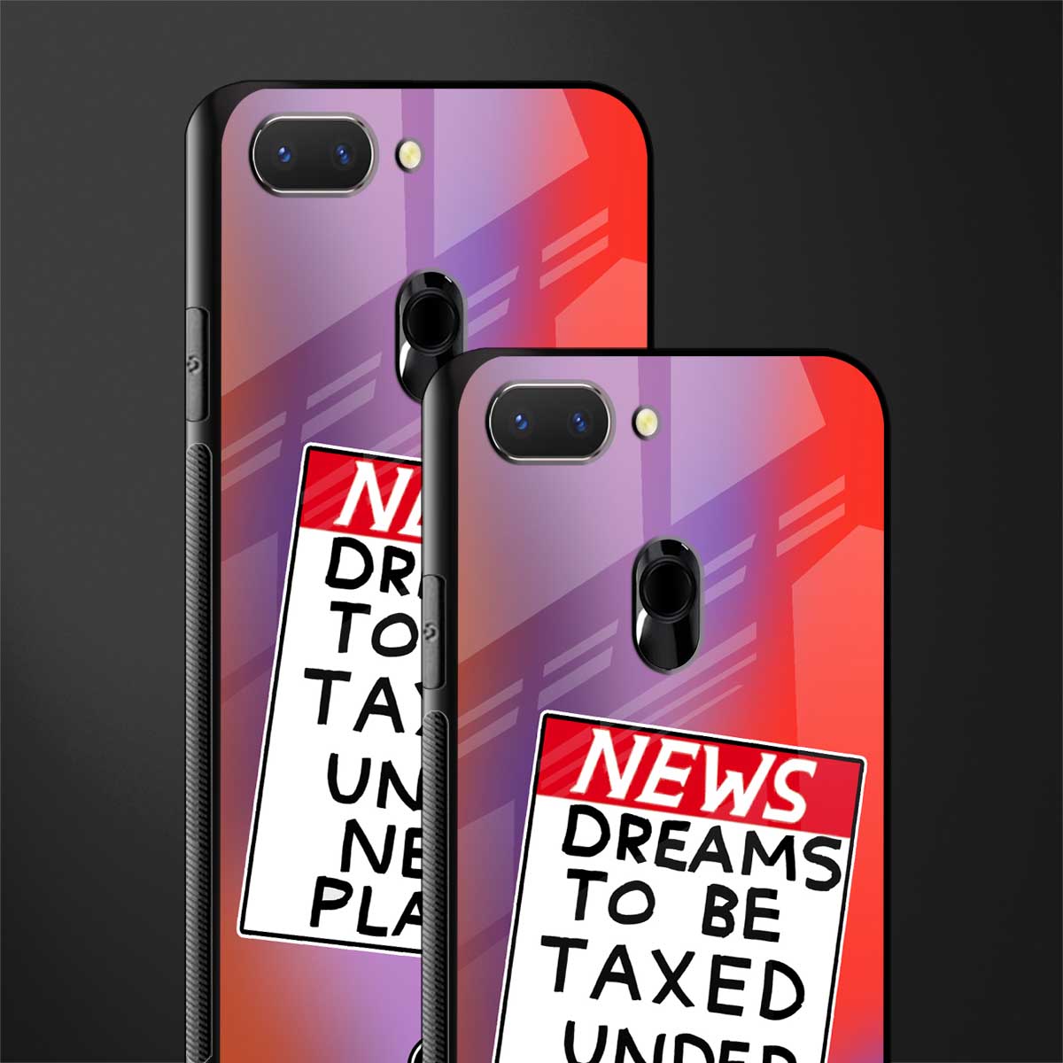 dreams to be taxed glass case for oppo a5 image-2