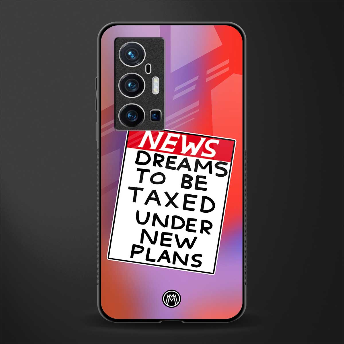 dreams to be taxed glass case for vivo x70 pro plus image