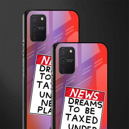 dreams to be taxed glass case for samsung galaxy a91 image-2