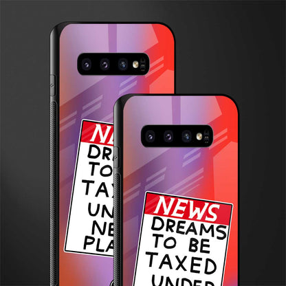 dreams to be taxed glass case for samsung galaxy s10 plus image-2